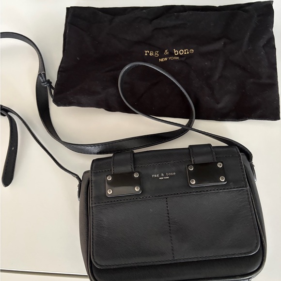 rag & bone Handbags - Rag & Bone Black Leather Shoulder Bag